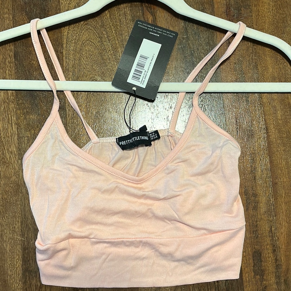 PLT Bralet size 2 pink NWT